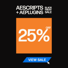 Aescripts black friday sale 2023