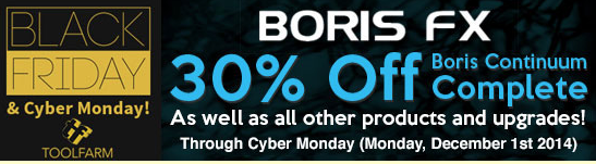 Boris FX Black Friday Sales