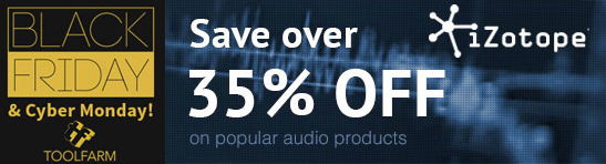 iZoTope Black Friday Sales