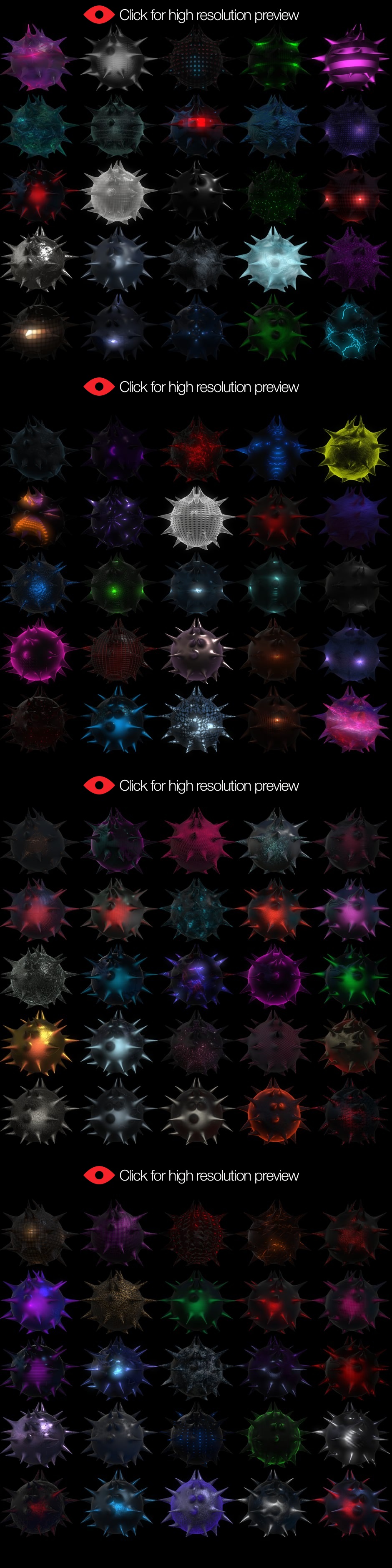 VFXER Element 3D V2 Physical Materials Previews940
