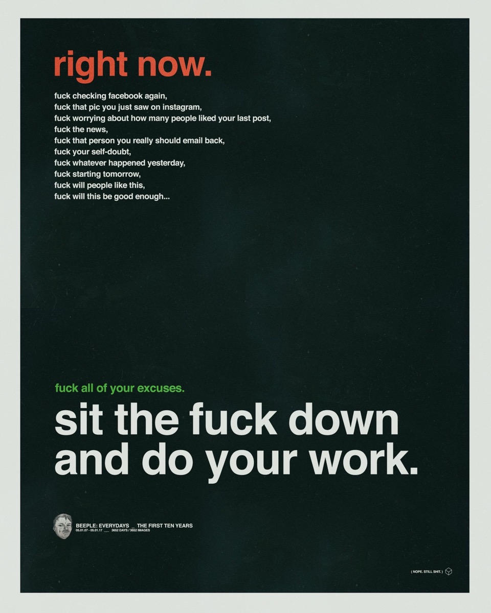 beeple 10 year everydays poster