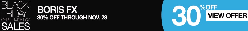 Boris FX Black Friday Sale 2017