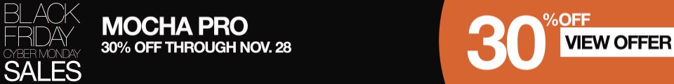 Mocha Pro Black Friday Sale 2017