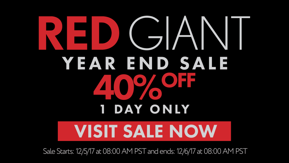Red Giant Sale 2017 banner