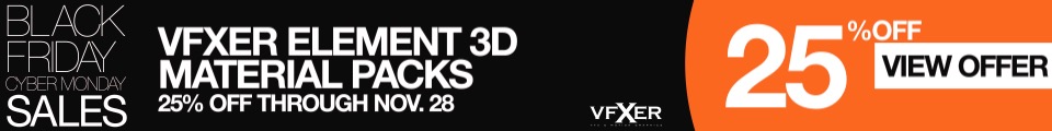 vfxer element 3d material packs banner