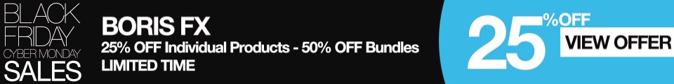 Boris FX Black Friday Sale 2018