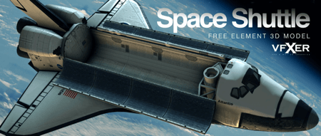 space shuttle element 3d model