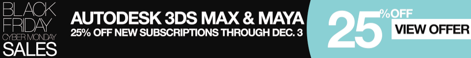 Autodesk 3ds max maya black friday cyber monday sale 2020