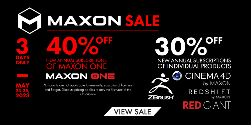 maxon cinema 4d red giant sale may 2023