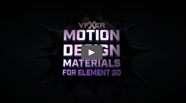 vfxer motion design materials element 3d video thumb